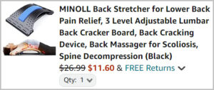 Back Stretcher at Checkout