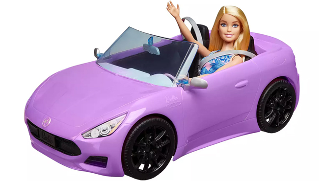 Barbie Blonde Doll and Convertible Sports Car Playset