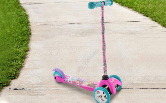 Barbie Self Balancing Light Up 3 Wheel Scooter