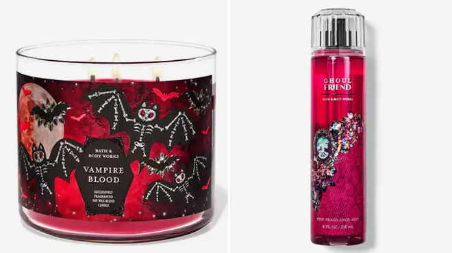 Bath Body Works 3 Wick Candle and Fragrance Mist