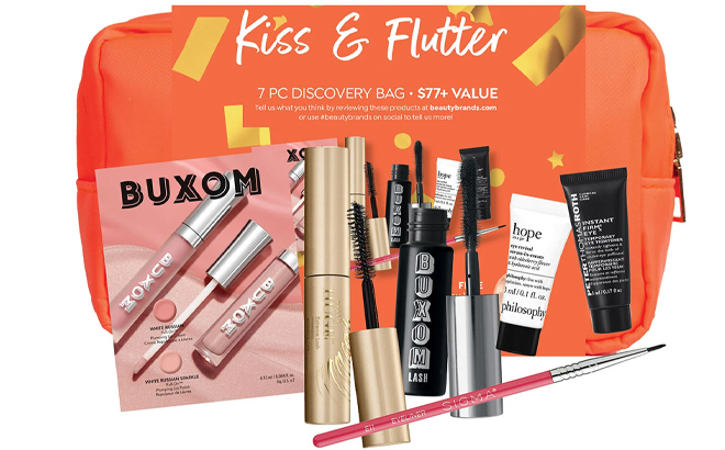 Beauty Brands Kiss Flutter Discovery Bag