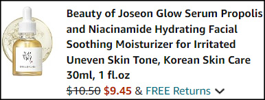 Beauty of Joseon Glow Propolis Serum Checkout