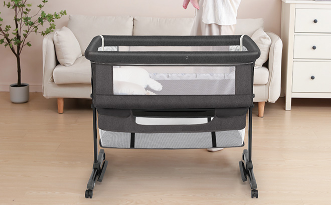 Bedside Baby Bassinet in a Room