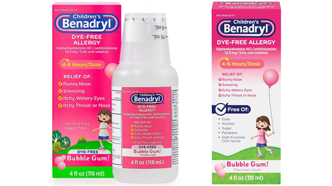 Benadryl Childrens Dye Free Liquid Allergy Medication