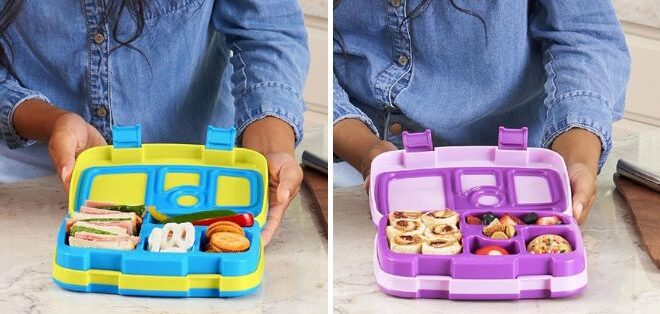 Bentgo Kids Bento Style 5 Compartment Leak Proof Lunch Box in Two Colors