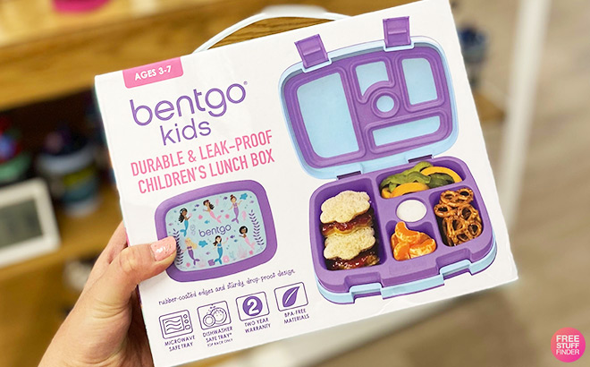 Bentgo Kids Prints Leak Proof 5 Compartment Bento Style Kids Lunch Box