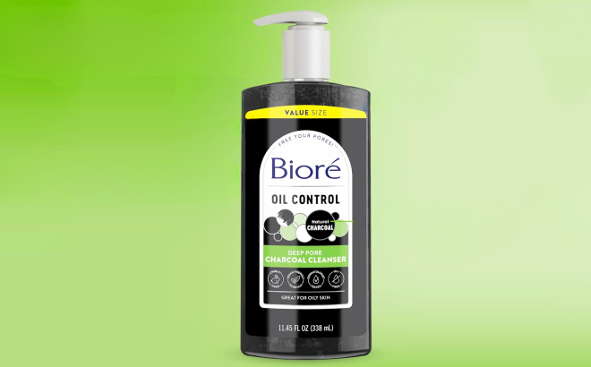 Biore Deep Pore Charcoal Face Wash 1