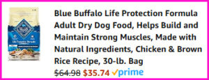 Blue Buffalo Dog Food Checkout Screen