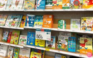 Books on a Shelf at Target