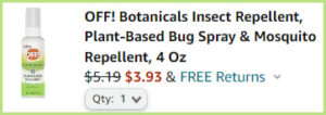 Botanicals Insect Repellent at Checkout