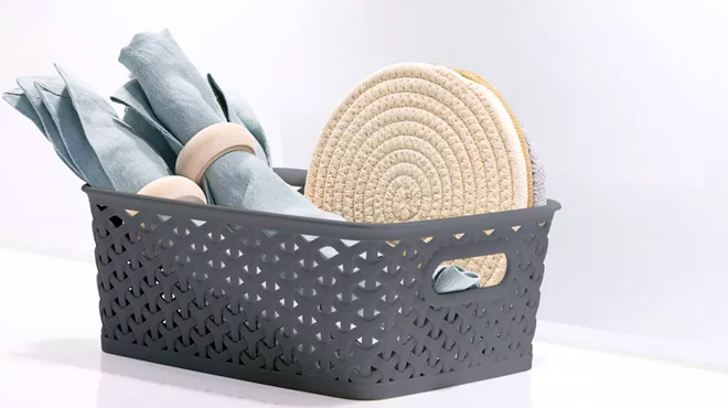 Brightroom Y Weave Small Decorative Storage Basket