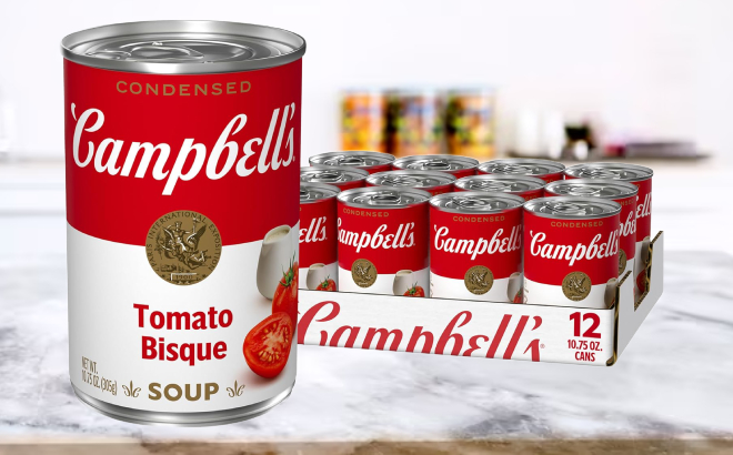 Campbells Condensed Tomato Bisque Soup 12 Pack