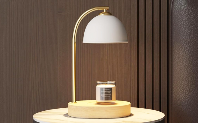 Candle Warmer Lamp on a Desk