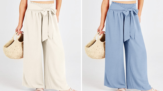 Caracilia Womens Palazzo Summer Pants