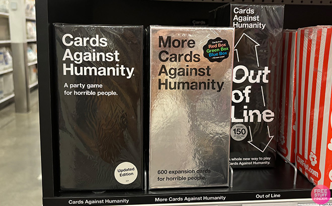 Cards Against Humanity on a Shelf