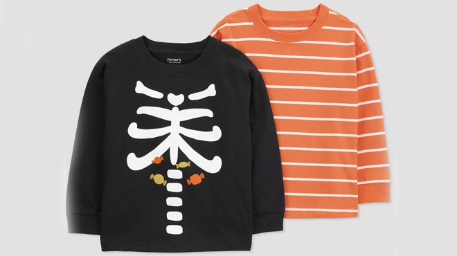 Carters Toddler Boys 2 pk Skeleton T Shirt