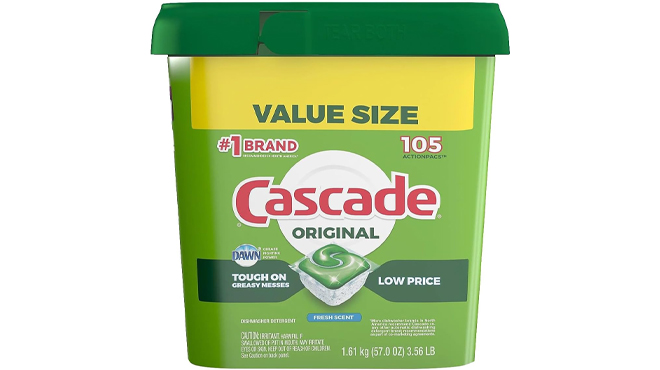 Cascade Dishwasher Pods 105 Count