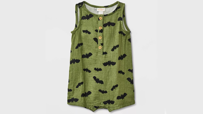 Cat Jack Gauze Bat Romper