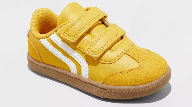 Cat Jack Toddler Retro Court Sneaker in Yellow