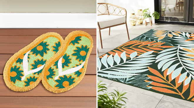 Celebrate Together Summer Flip Flops Coir Doormat