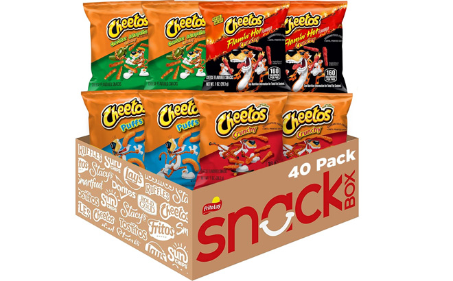 Cheetos Cheese Flavored Snacks 40 Count Pack