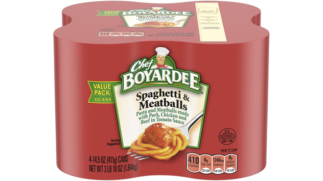 Chef Boyardee Spaghetti Meatballs 4 Pack