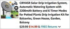 Ciryasr Solar Plant Watering System Screenshot