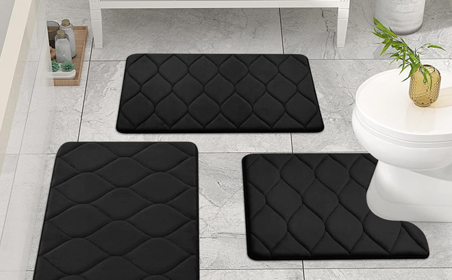 Colorxy Memory Foam Bathroom Rugs