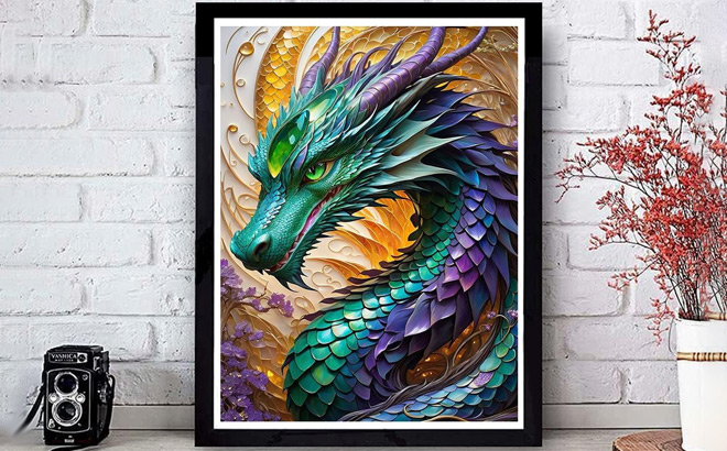 Colourful Dragon Diamond Art Kit