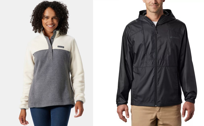 Columbia Womens Pullover and Mens Jacket