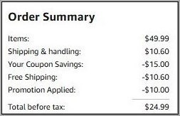 Comforter Set Checkout Info