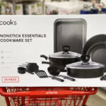 Cooks 30 Piece Aluminum Non Stick Cookware Set on Cart 1