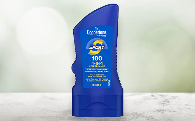 Coppertone Sport Sunscreen on the Table