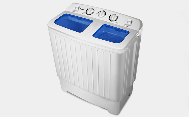 Costway 17 6lb Portable Mini Compact Twin Tub Washing Machine