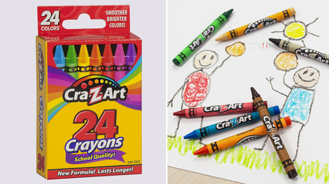 Cra Z Art School Quality Multicolor Crayons 24 Count