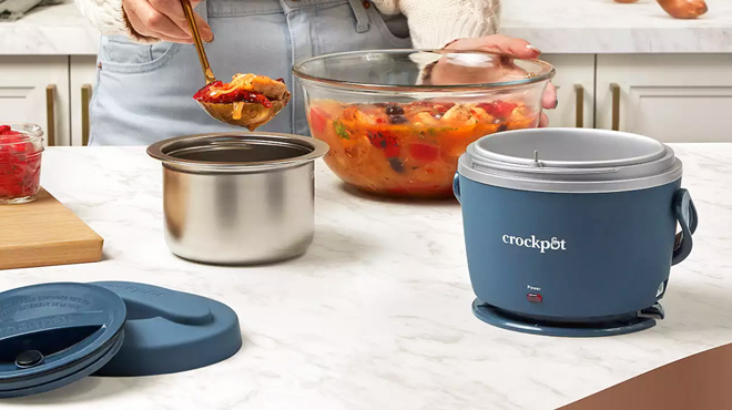 Crockpot Lunch Crock Food Warmer in Blue Color