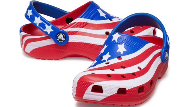 Crocs Toddlers Classic American Flag Clogs