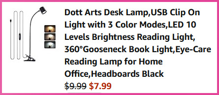 Desk Lamp Checkout Screen