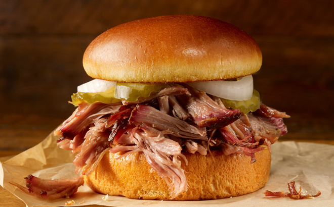 Dickeys Barbecue Pit Pulled Pork Sandwich