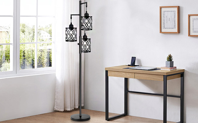 Dimmable Farmhouse Floor Lamp