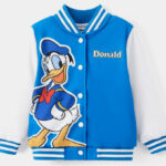 Disney Boys Bomber Jacket Donald Colorblock Varsity Lightweight Sweatshirts Gift Fall Spring Sizes