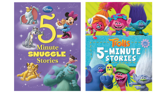 Disney and Trolls 5 Minute Snuggle Stories Hardcover Book