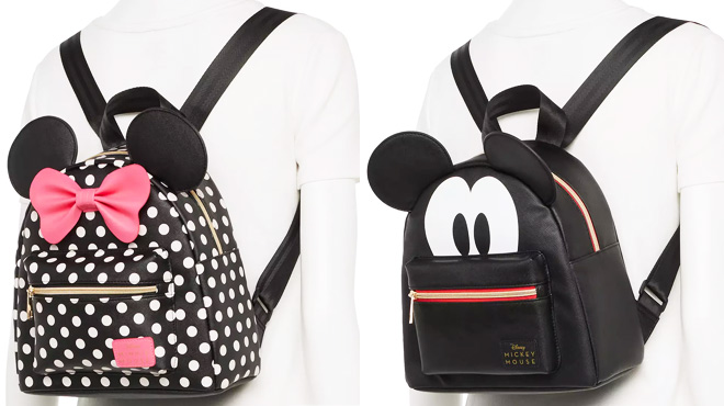 Disneys Minnie Mouse Polka Dot Print Mini Backpack