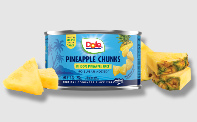 Dole Pineapple Chunks Canned Fruit