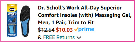 Dr Scholls Insoles Cart Screen