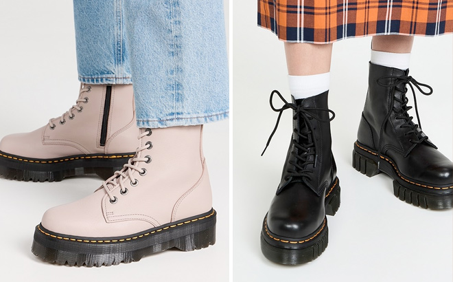 Dr Martens Audrick 8 Eye Combat Boots Audrick 8 Eye Combat Boots