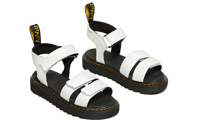 Dr Martens Klaire Kids Sandals in White Color