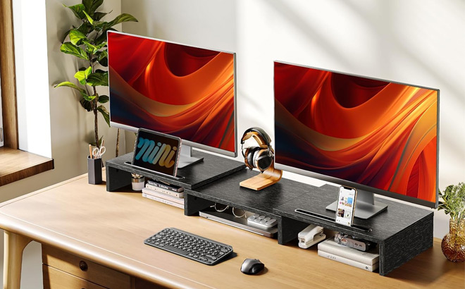 Dual Monitor Stand Riser