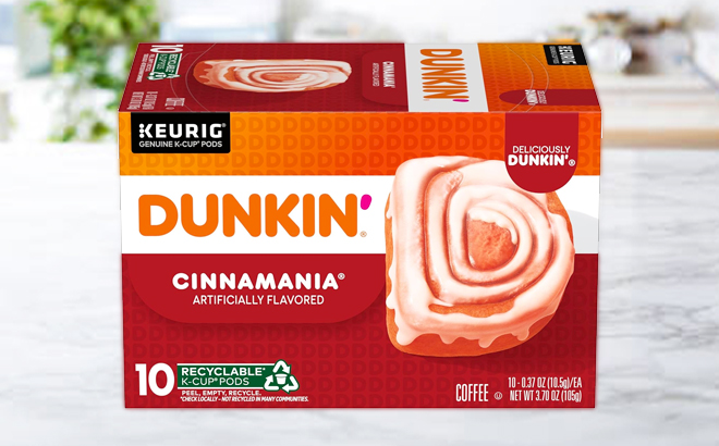 Dunkin Cinnamania Flavored Coffee 60 Keurig K Cup Pods