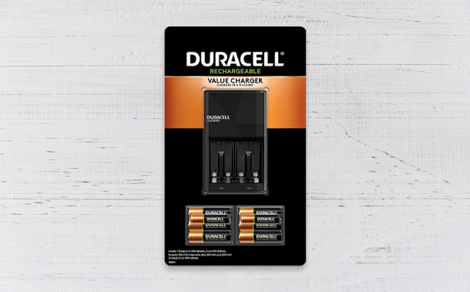 Duracell Ion Speed 1000 Charger for Rechargeable AA and AAA Batteries